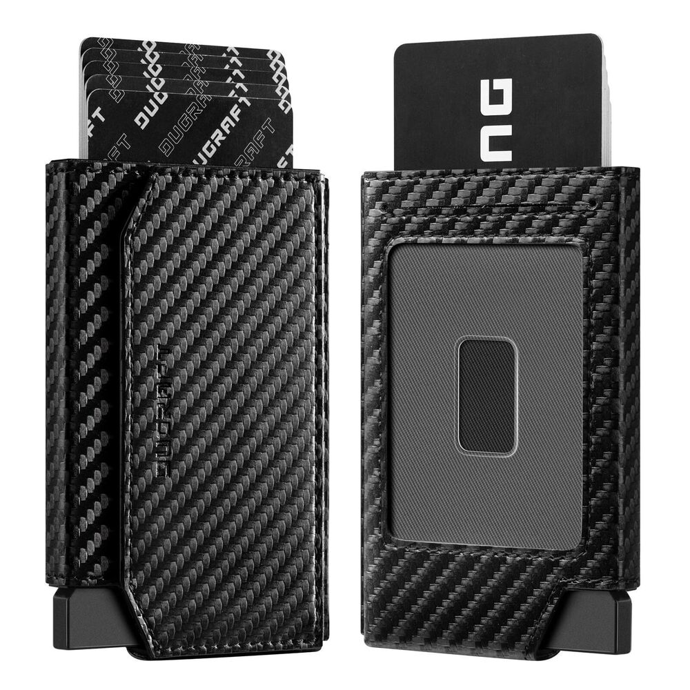 5882 Pop up Wallet with ID window Minimalist Cash Wallets RFID Blocking